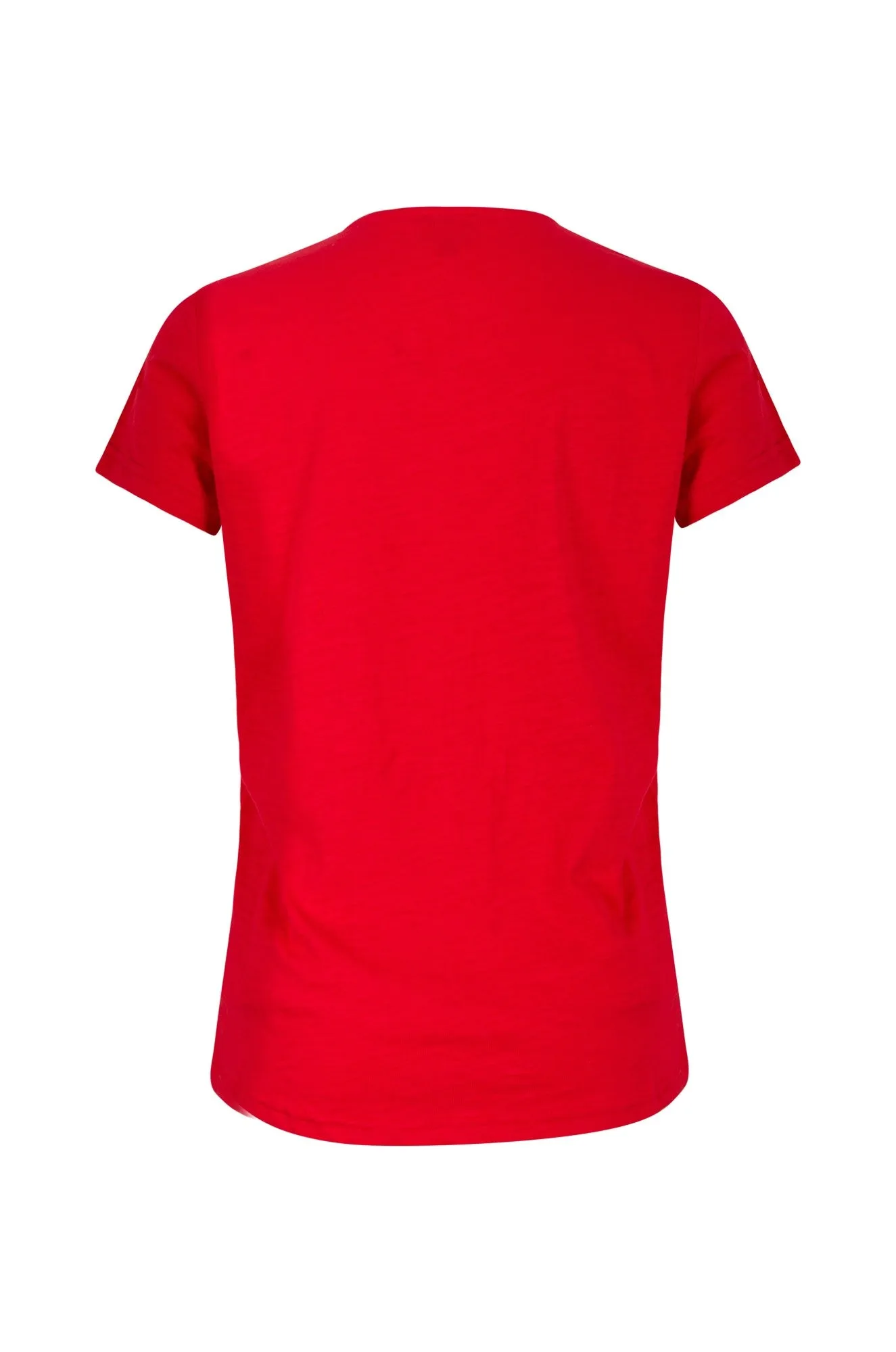 100% Cotton Slub Top | RED | 6963A1 Essential Tee