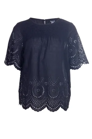 Travel Vibe Run Glow 100% Cotton Top | Black | 8593A1