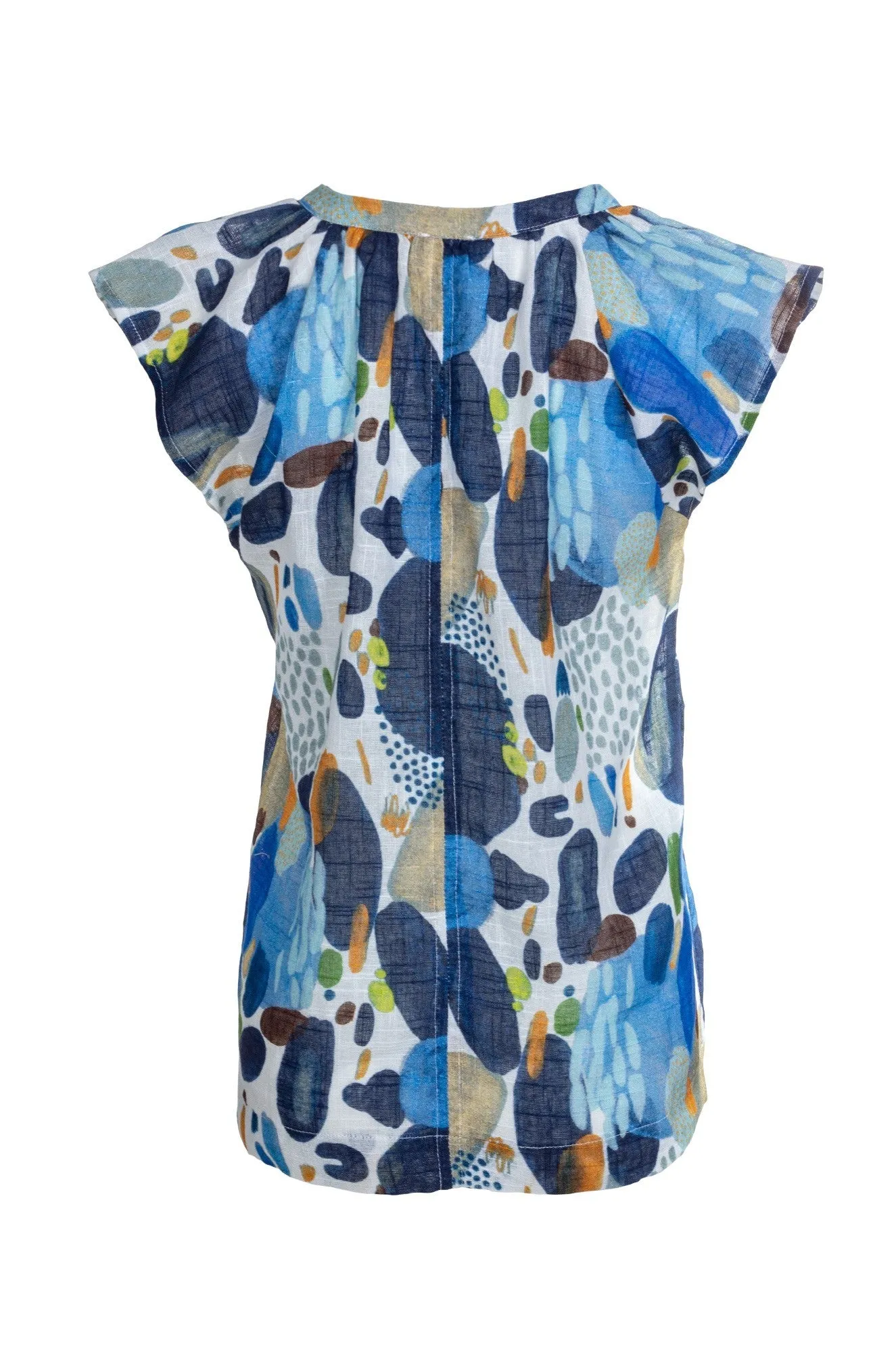 100% Cotton Top | Blue Spot Aztec | 6277A1 QuickDryDesign