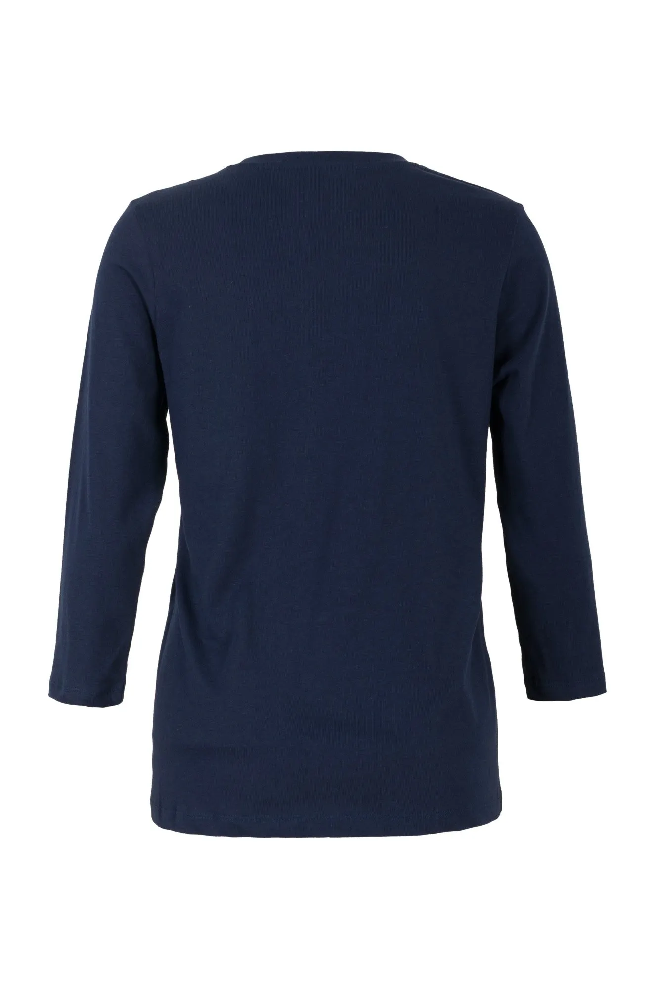 Photo Glam Teen Fresh 100% Cotton Top | Ivry Bellagio Cove/Navy | 3406B1