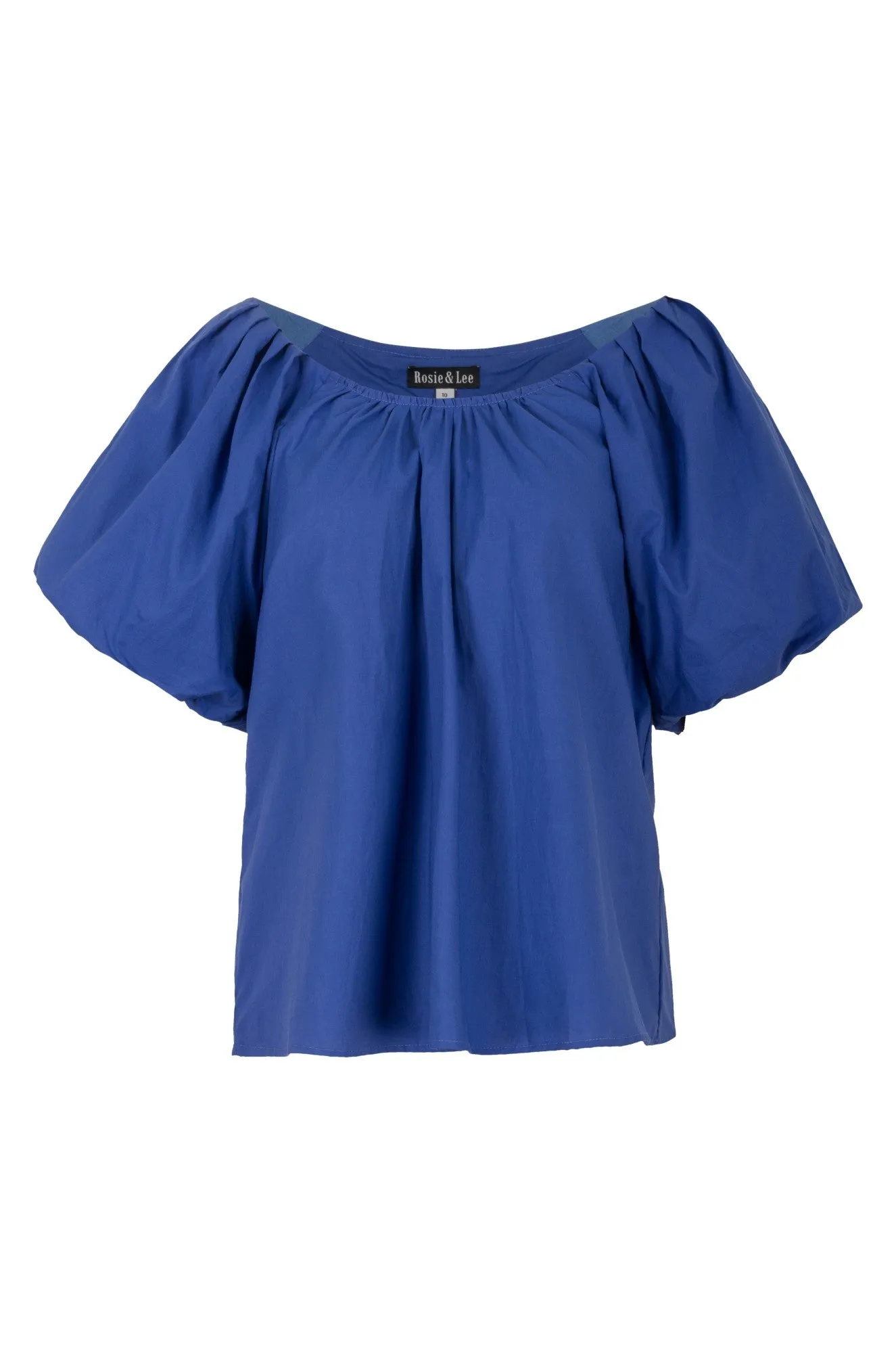Joy Mood 100% Cotton Voile Top | MED BLUE | 6421A1