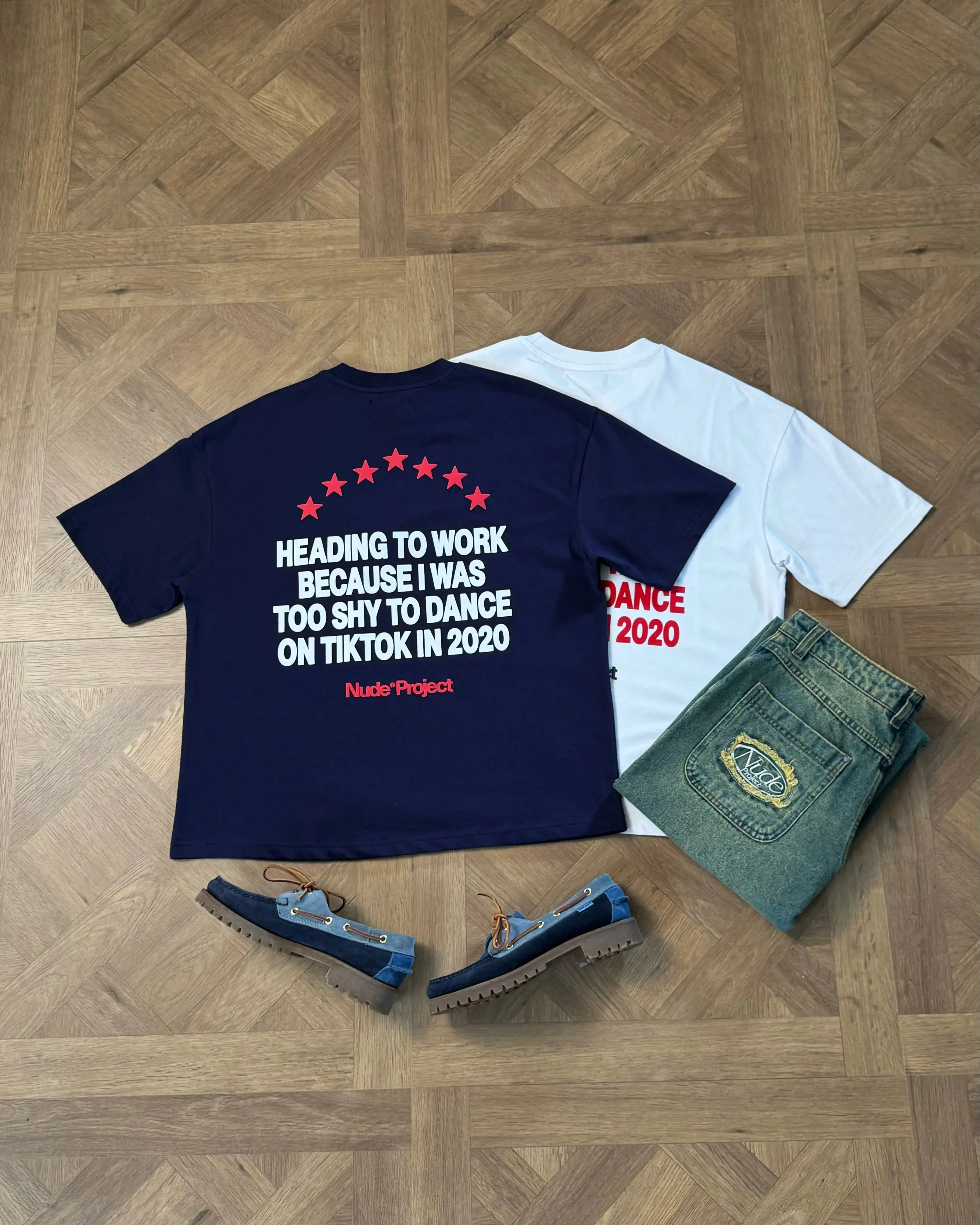 ShrinkageFree Fabric 9-5 Tee Navy