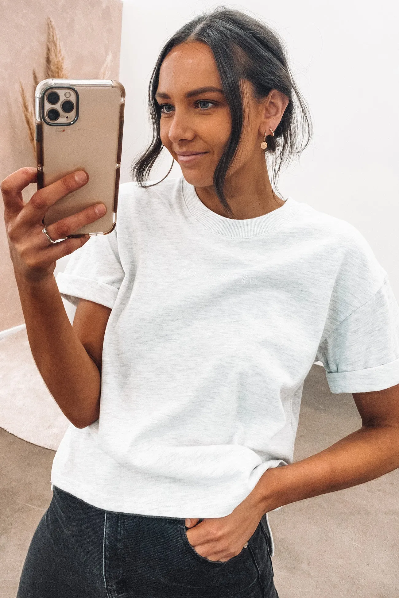 Abstract print AAE Washed Tee Snow Marle