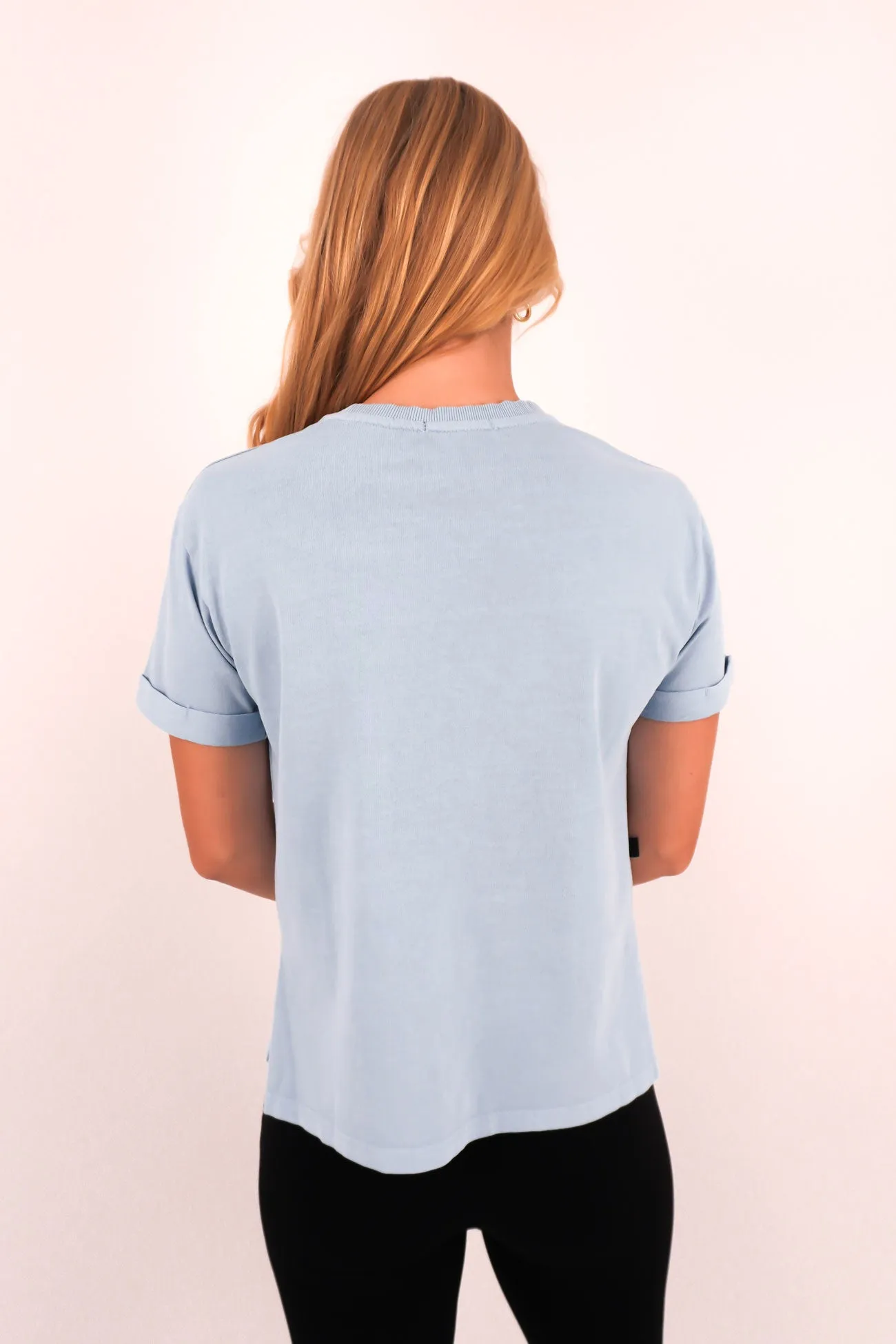 Sleek Fit Wear Breathable Stretch AAE Washed Tee Vintage Blue