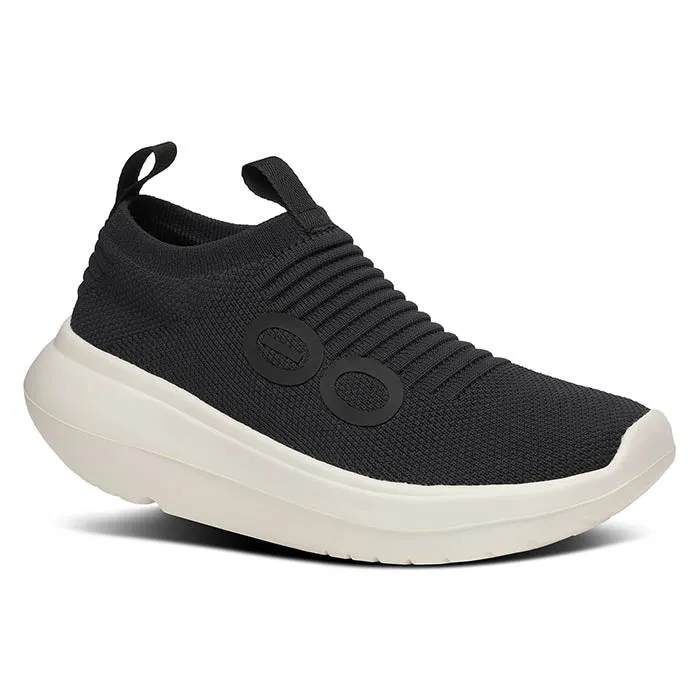 Womens Oofos Oomy Zen in Chalk/Black Compression Molded Outsole Flexible Outsole