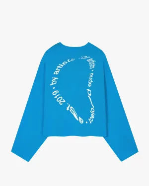 Gallery Long-Sleeve Tee Blue VentilatedMesh FrictionResistant