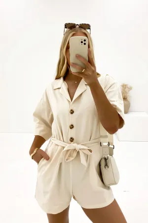 Boiler Playsuit Cream BreathableFabric