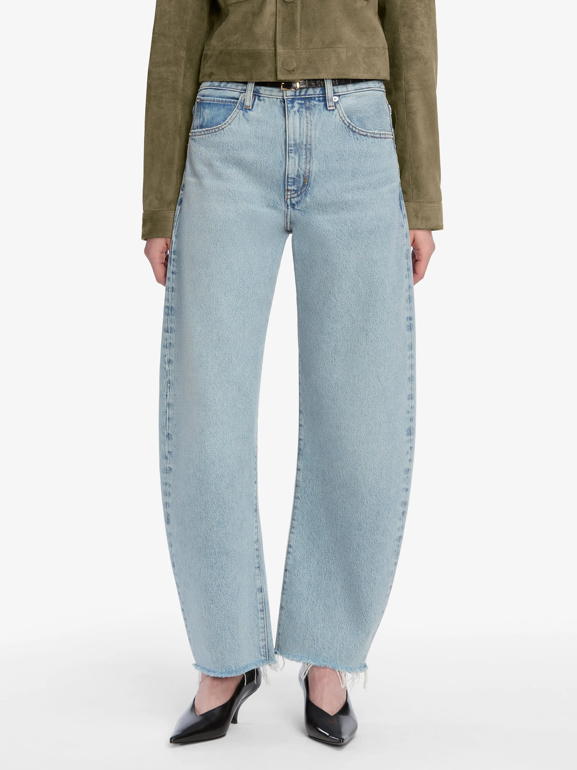 Casual Look Smart Comfort The Bubble Crop -- Outlaw Raw Fray