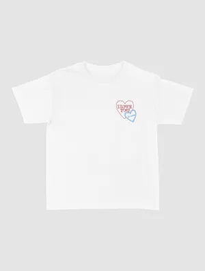 Classic Layer Light Flex Fit i love you embroidered baby tee