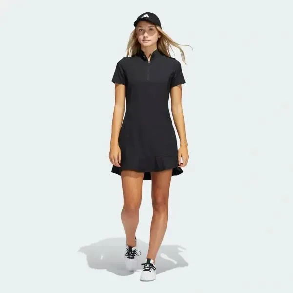 Adidas Ladies Frill Dress - Black Olive Fresh