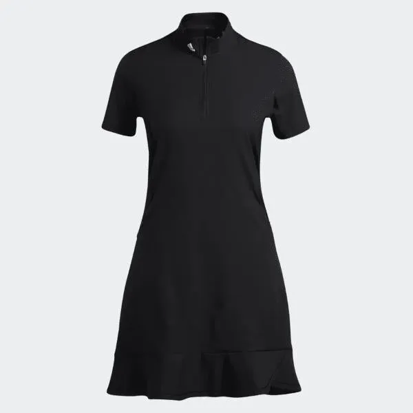 Adidas Ladies Frill Dress - Black Classic sheath dress