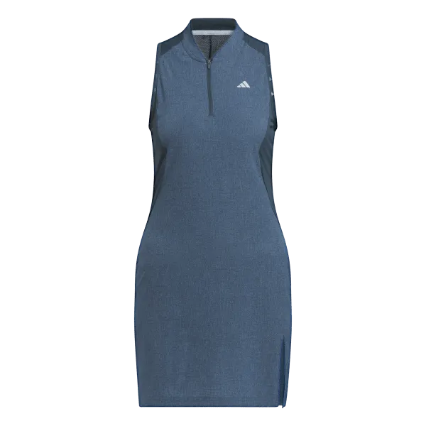 Relax Form ruffle trim Adidas Ultimate365 Tour Sleeveless Golf Dress - Turquoise