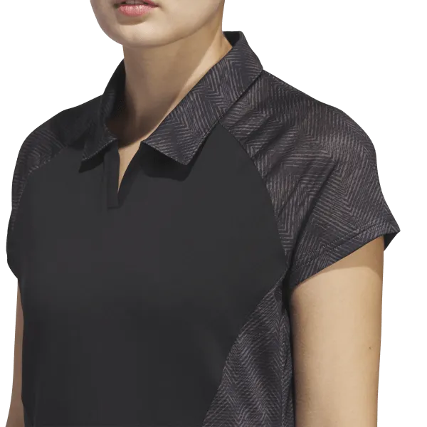 Adidas Women's Ultimate365 Short Sleeve Dress - Black Shore Time Smooth Curve