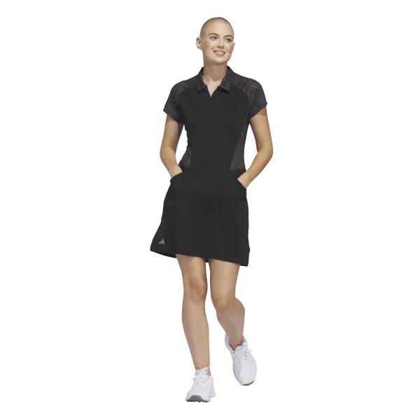 Fluid movement Everyday-Comfort Adidas Women's Ultimate365 Short Sleeve Dress - Black
