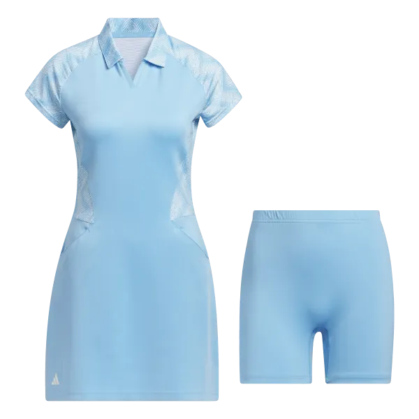 Adidas Women's Ultimate365 Short Sleeve Dress - Blue Dance-Party City Friendly