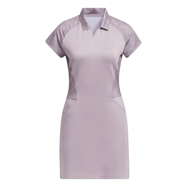 Drape Wave Adidas Women's Ultimate365 Short Sleeve Dress - Purple