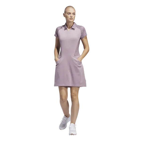 Adidas Women's Ultimate365 Short Sleeve Dress - Purple Chic beachwear dress