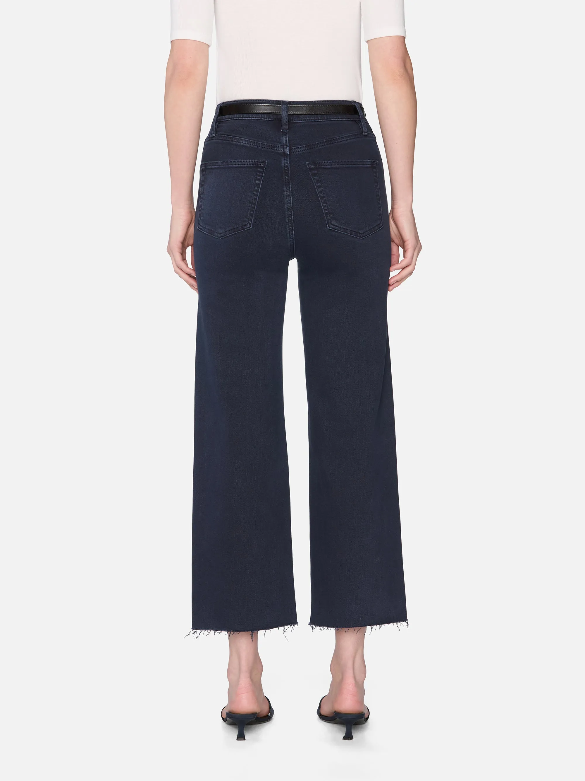 The Anchor Pant -- Navy Raw Fray AntiSlipWaistband Anti Bacterial Treatment