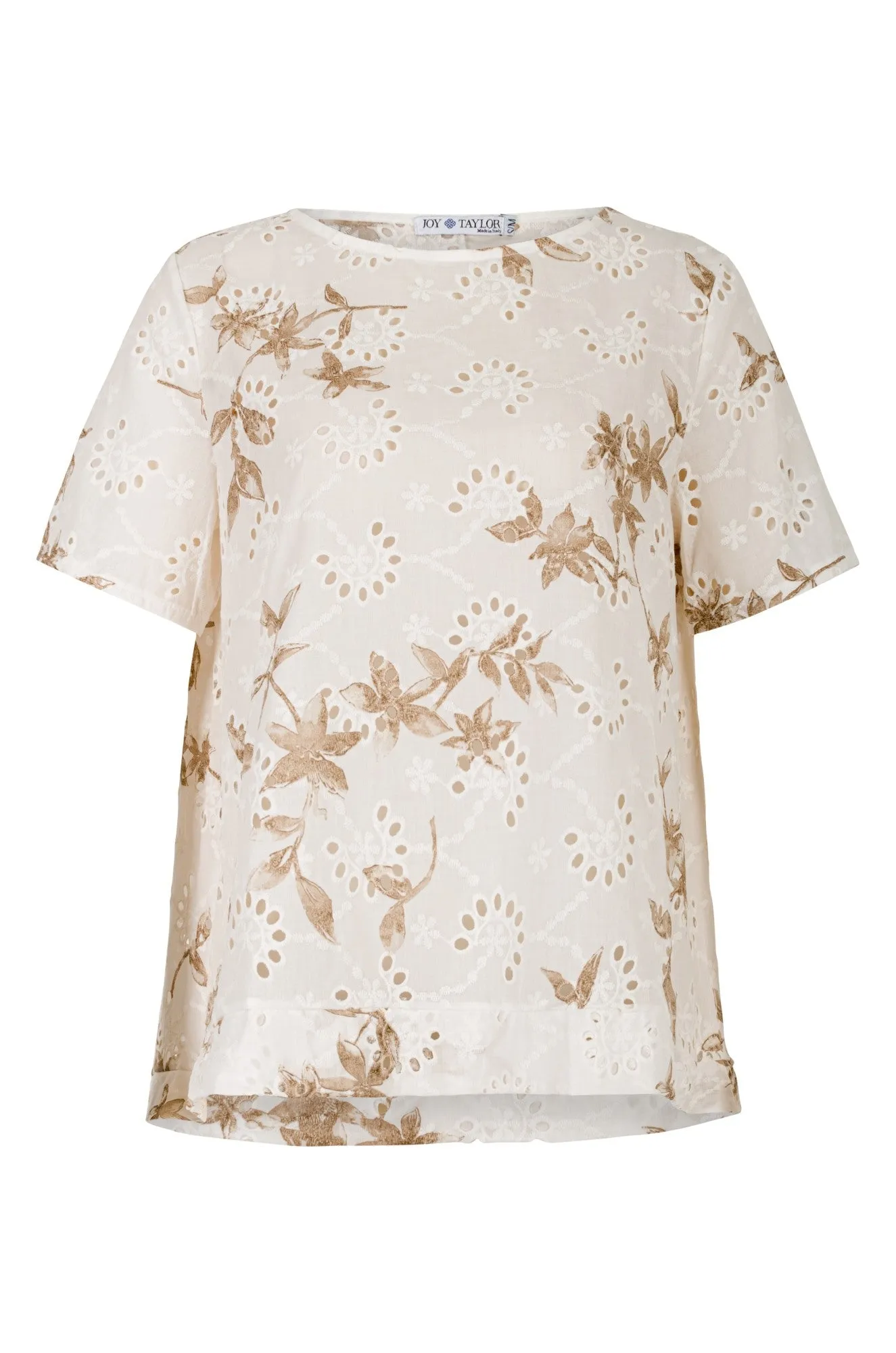 Epic Core Made in Italy 100% Cotton Top | Sand Leaves | 0304A1