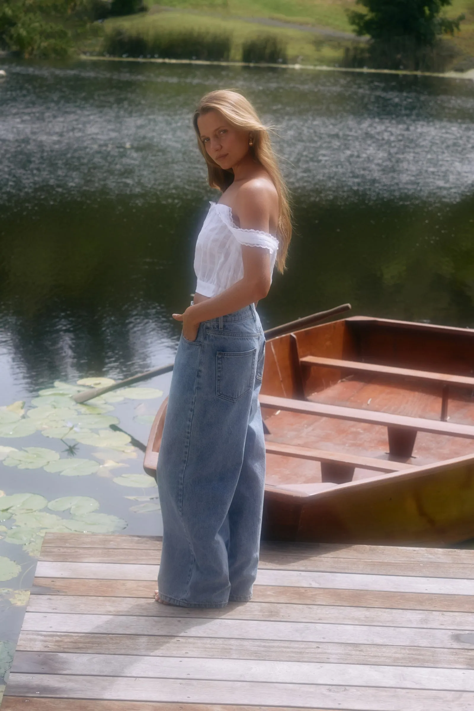 Smart Stretch Movement Ready Boyfriend Jean Blue Wash