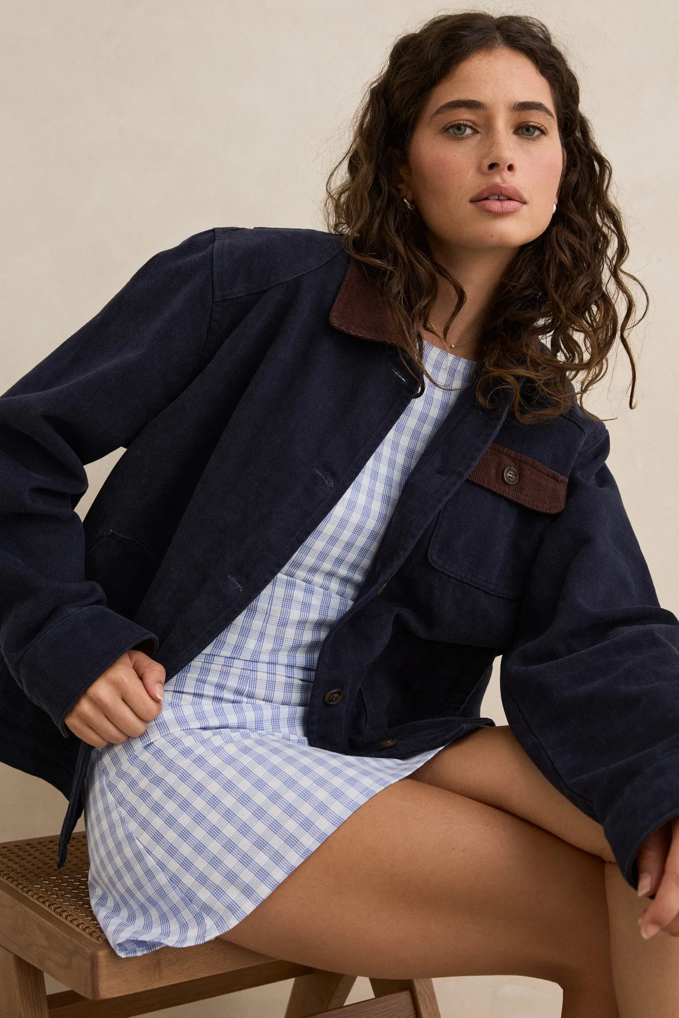 Jasper Jacket  Slate UV Block Modern City Outfit