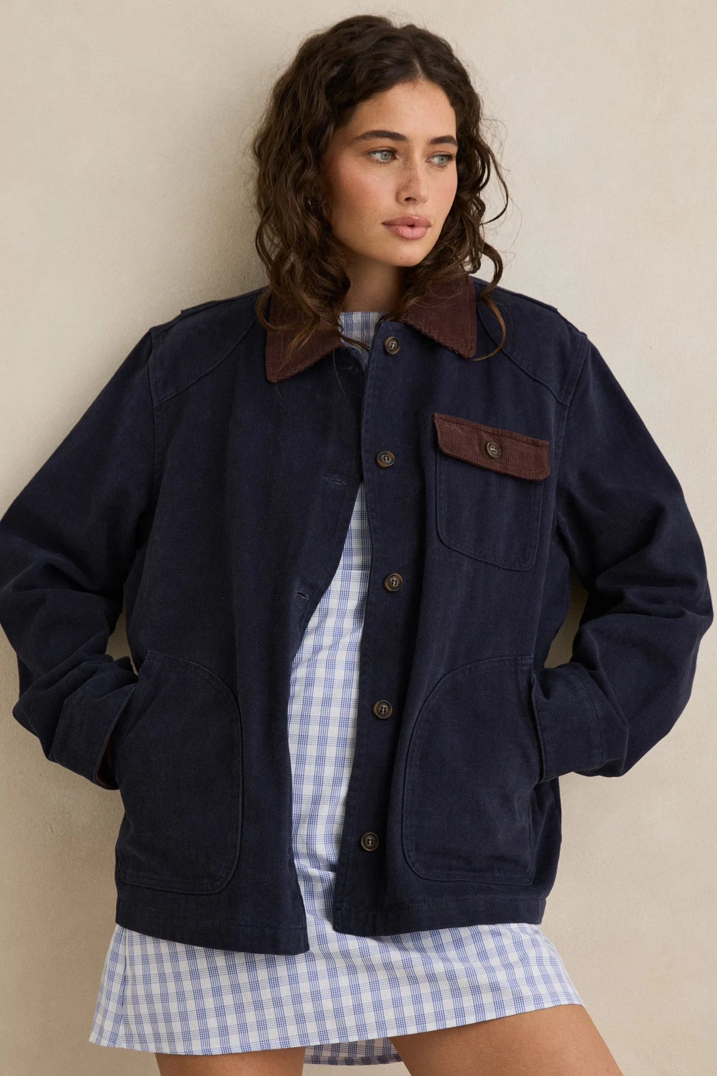 Mild Day Outfit Minimal Travel Look Jasper Jacket  Slate