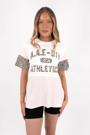 Unisex style Nico Panel Relaxed Tee Vintage White