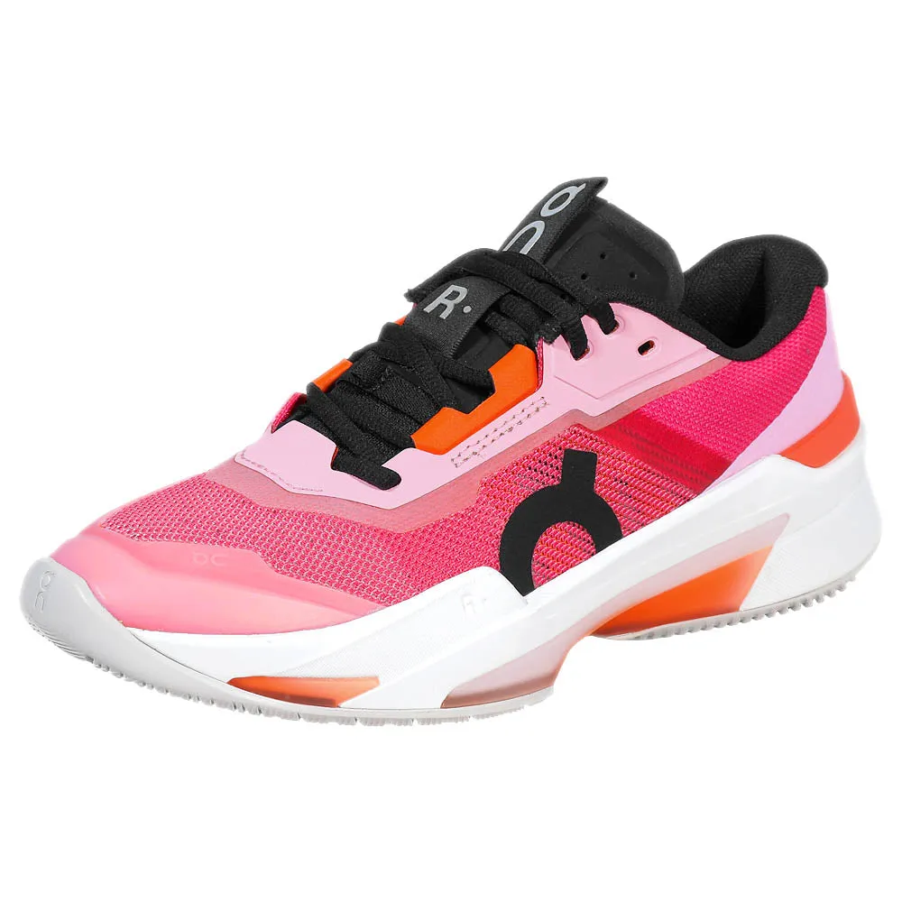 On Women's THE ROGER Pro Fire - Pink/Flame ventilation channels