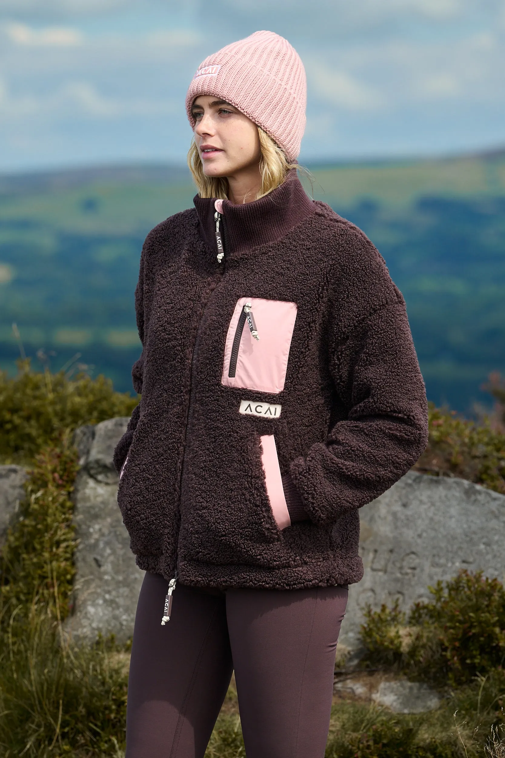 Day To Day Flexible Material Adventure Fleece - Chocolate Plum