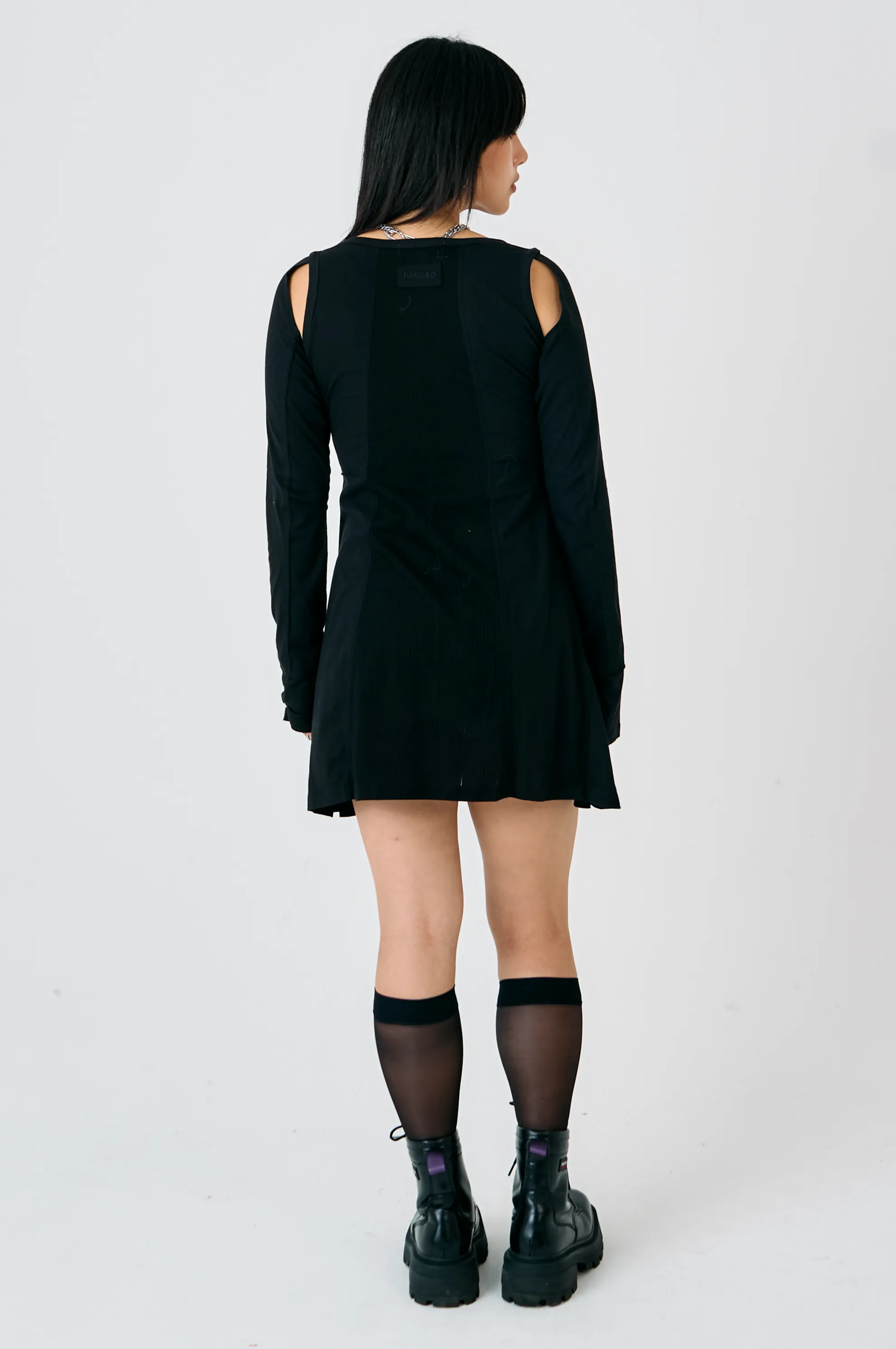 Agent Cut-Out Mini Dress Resort Mood NonBindingCollar