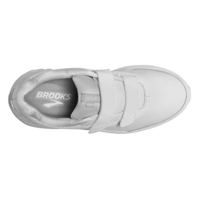 Womens Brooks Running Addiction Walker V-Strap 2 White Abdominal Tensile Structure Endurance Ride