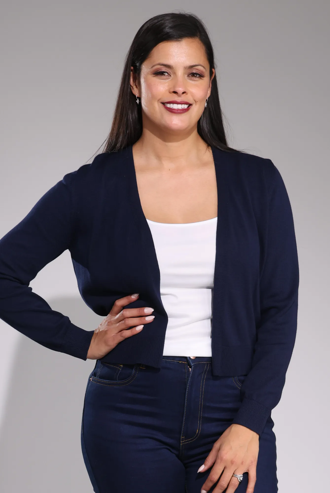 Rustic Ease Cardigan - Knitwear | NAVY | 0012C1