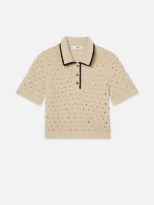 Stylish Staple Moisture Management The Bauble Polo -- Cream