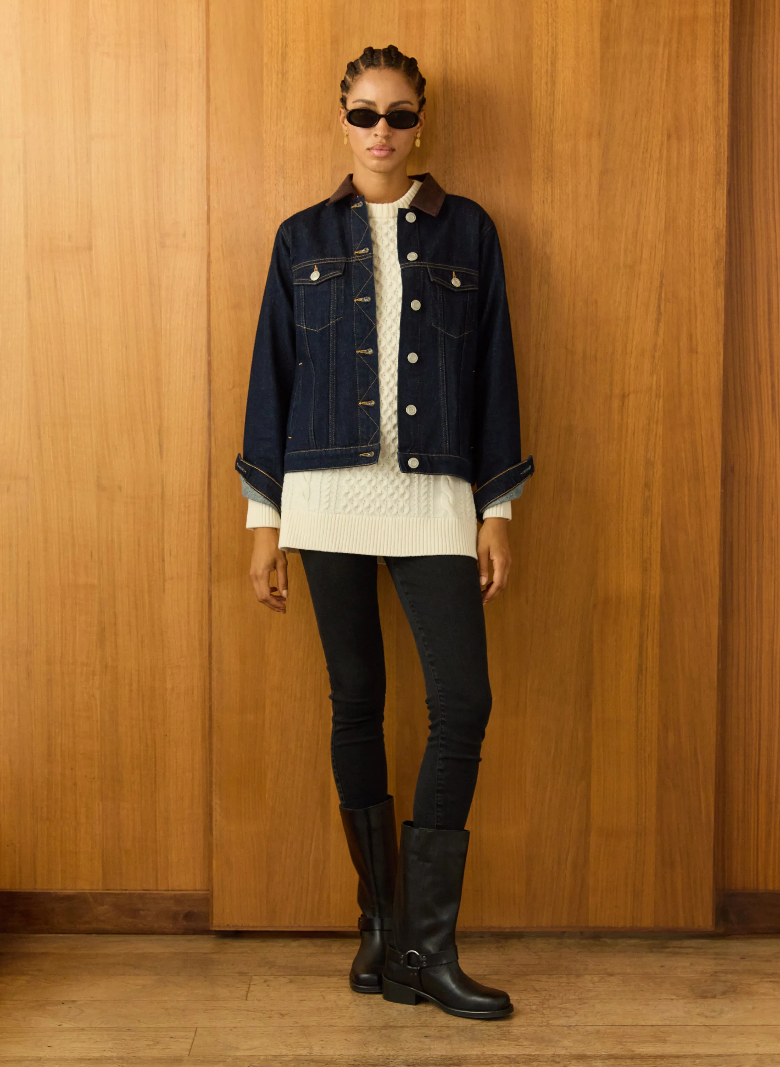 Aisha Wool Blend Cable?Jumper SnagResistant Surface