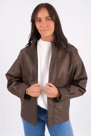 Alba PU Bomber Brown Weather Adaptive Ventilation All Seasons