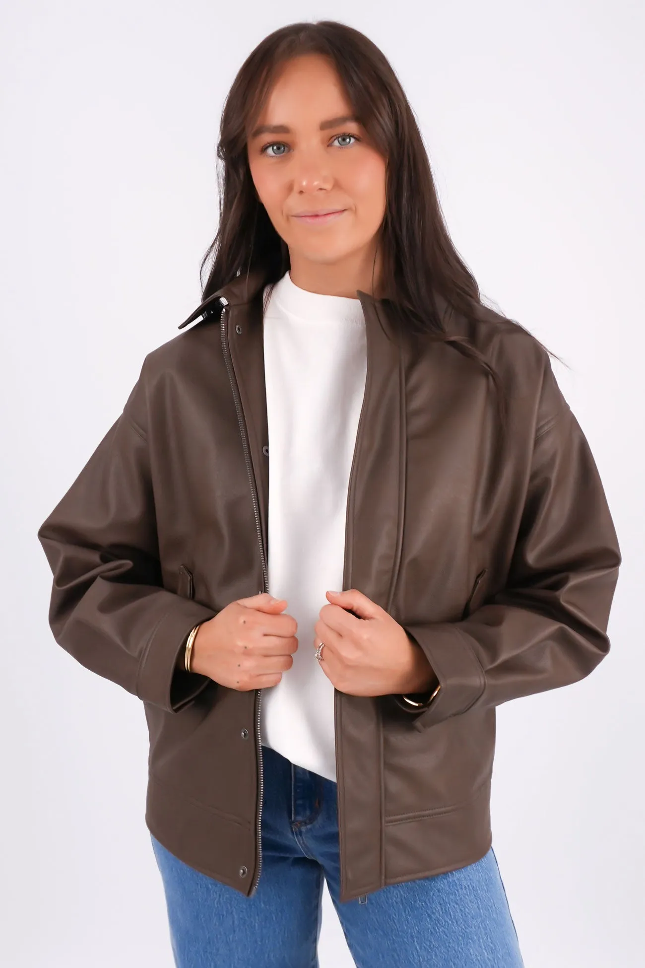 Alba PU Bomber Brown Weather Adaptive Ventilation All Seasons