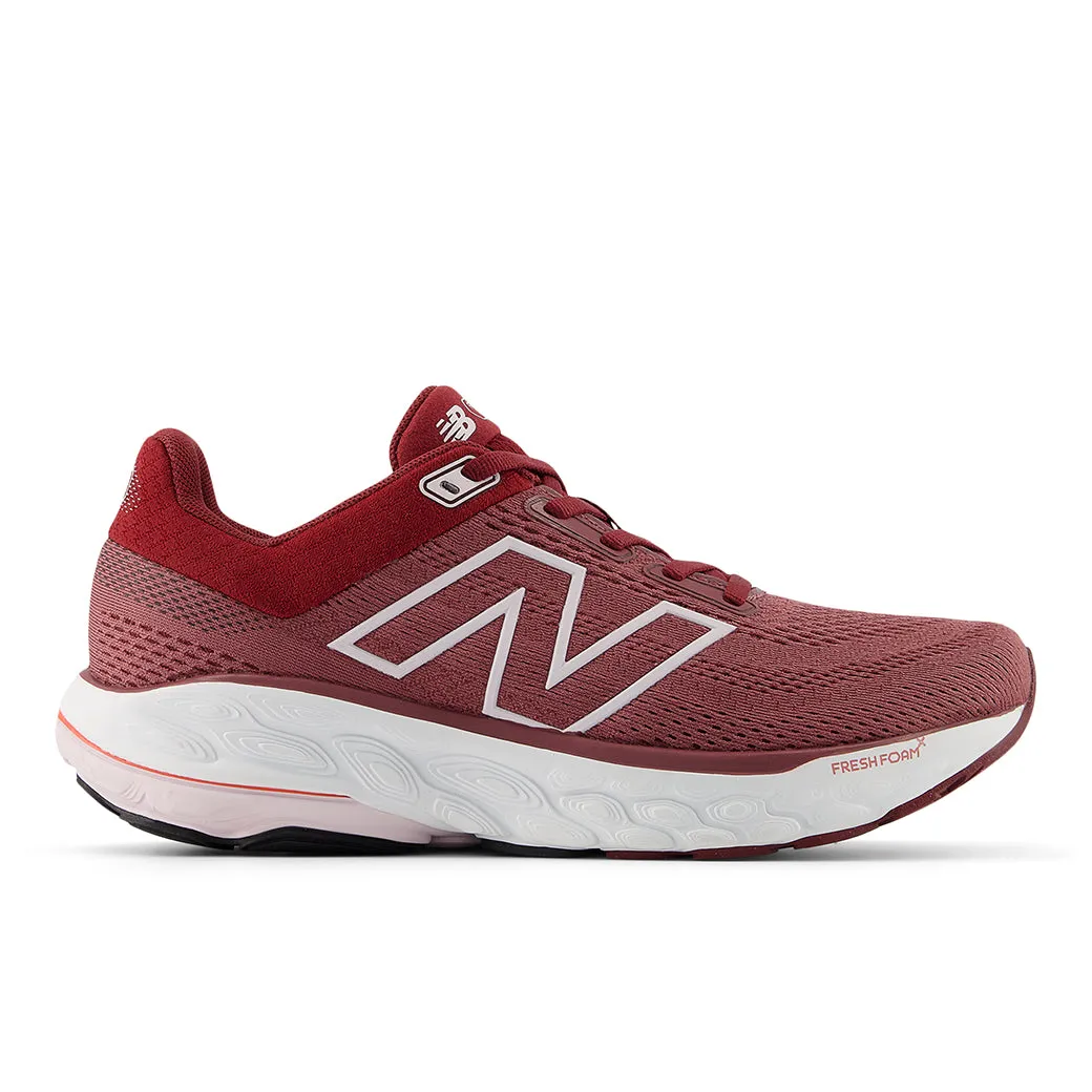 Sprinting Aid Womens New Balance Fresh Foam X 860v14 in Washed Burgundy/Monarch