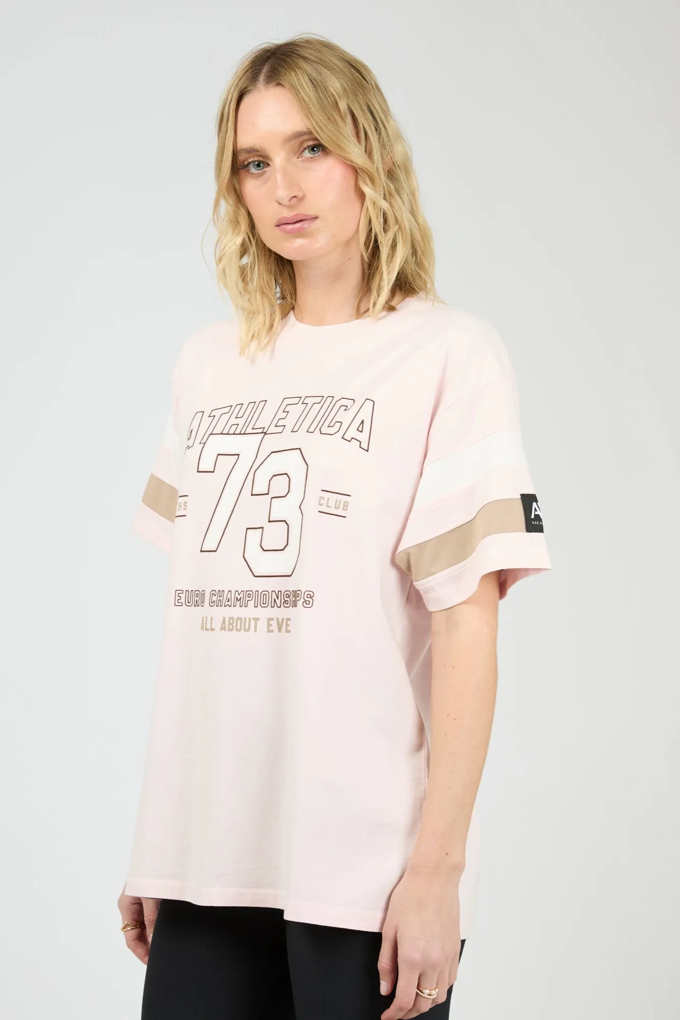 Award-winning Light and Cozy All About Eve Athletica Relaxed Tee Lilac