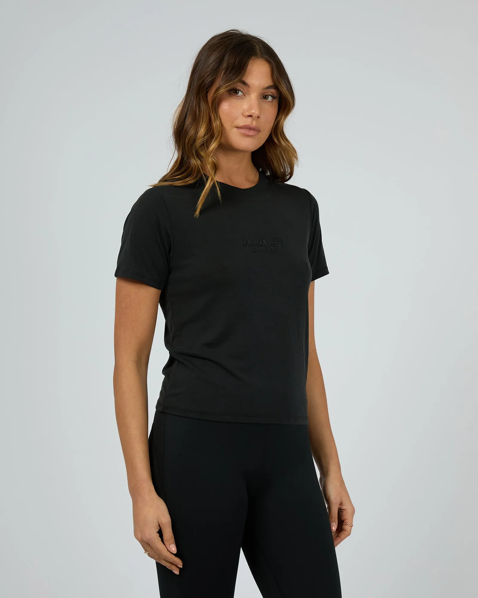 Breathable touch Trendy All-Day All About Eve Luxe Active Tee Black