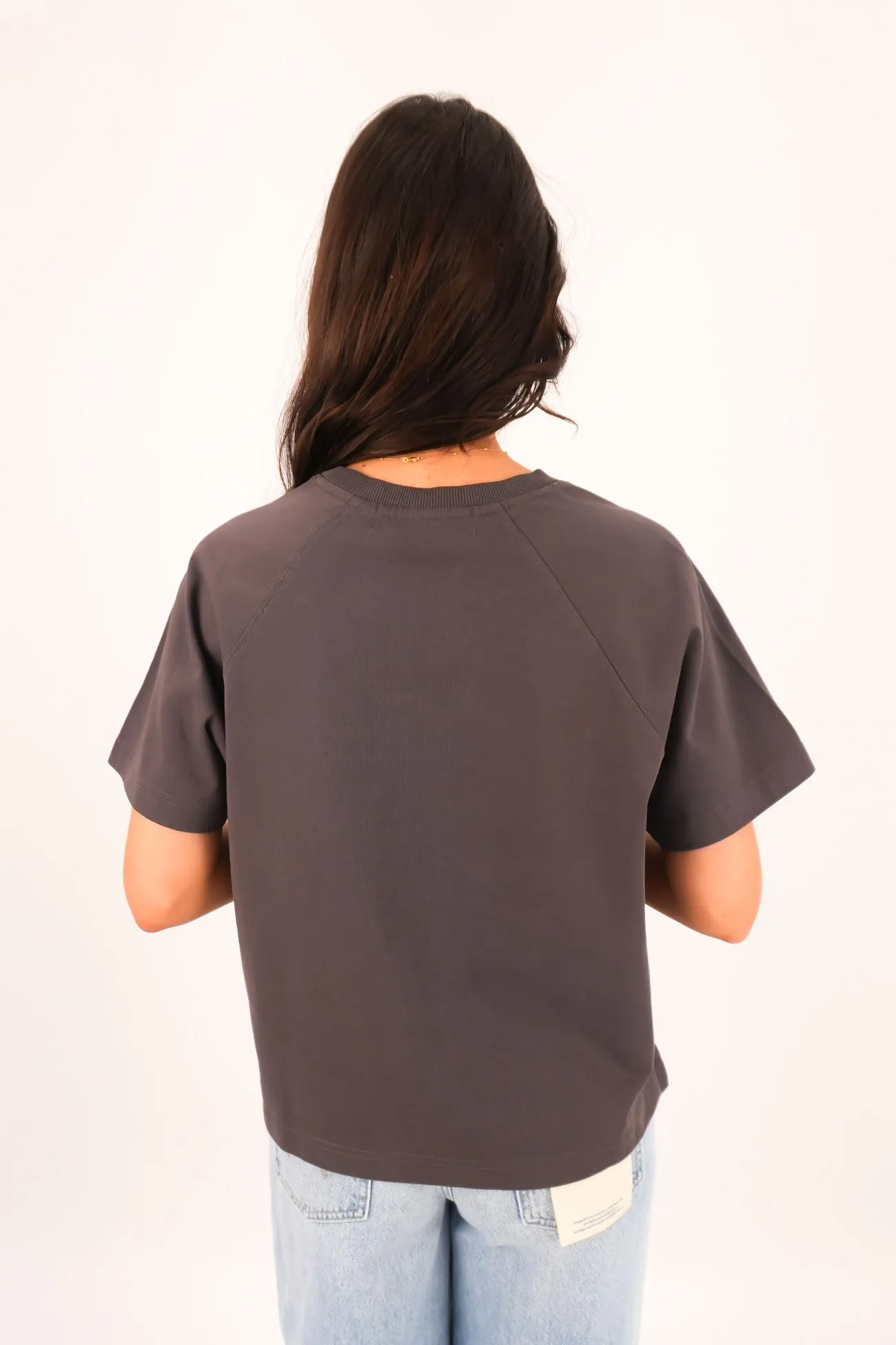 Cozy Waistband Windsor Tee Charcoal
