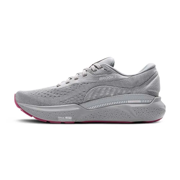 stain - resistant shoes Womens Brooks Running Adrenaline GTS 24 in Alloy/White/Zephyr