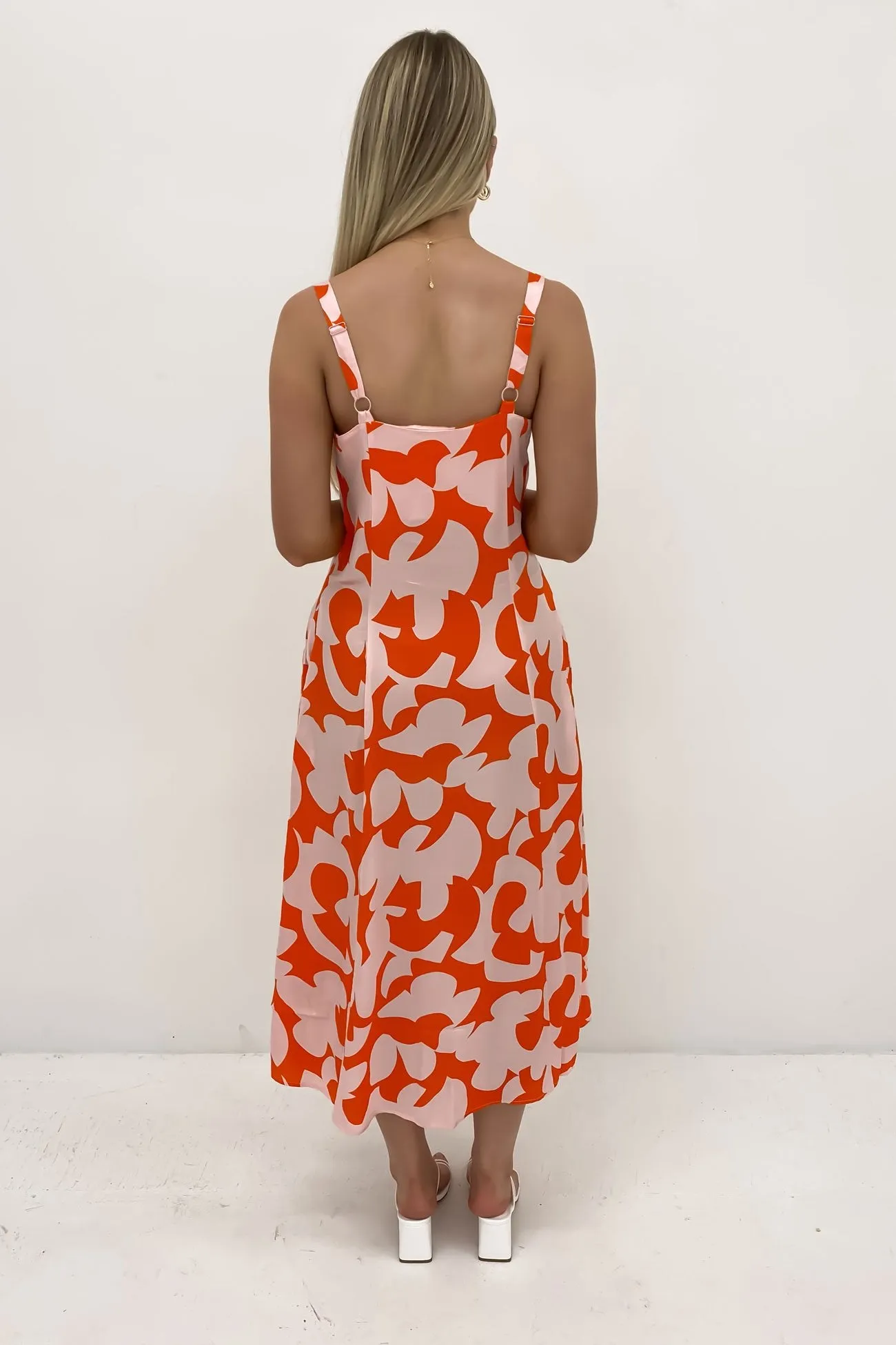 Calypso Dress Calypso Print Orange Flattering Cut Wear Work Pairing