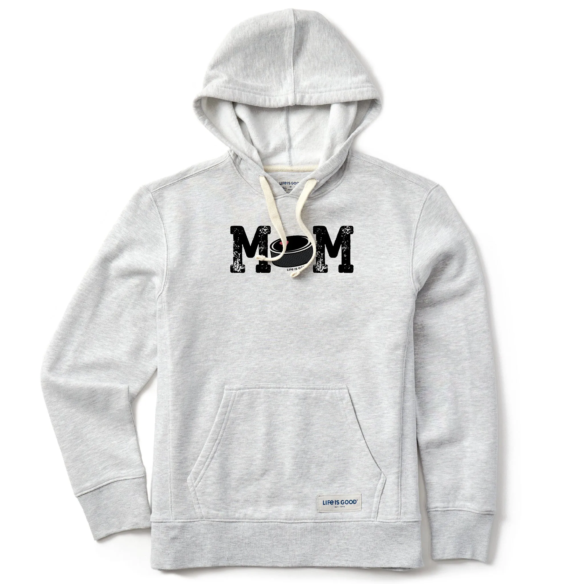 Women's Hockey Puck Mom Simply True Fleece Hoodie Essential Chic