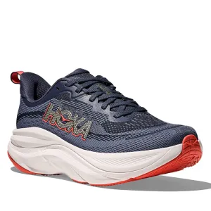 Womens Hoka Skyflow Wide in Nautical Dusk/Anchor Natural Foot Strike