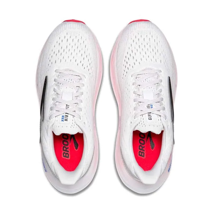 Womens Brooks Running Glycerin Max in White/Black/Diva Pink Hyperboloid Structure