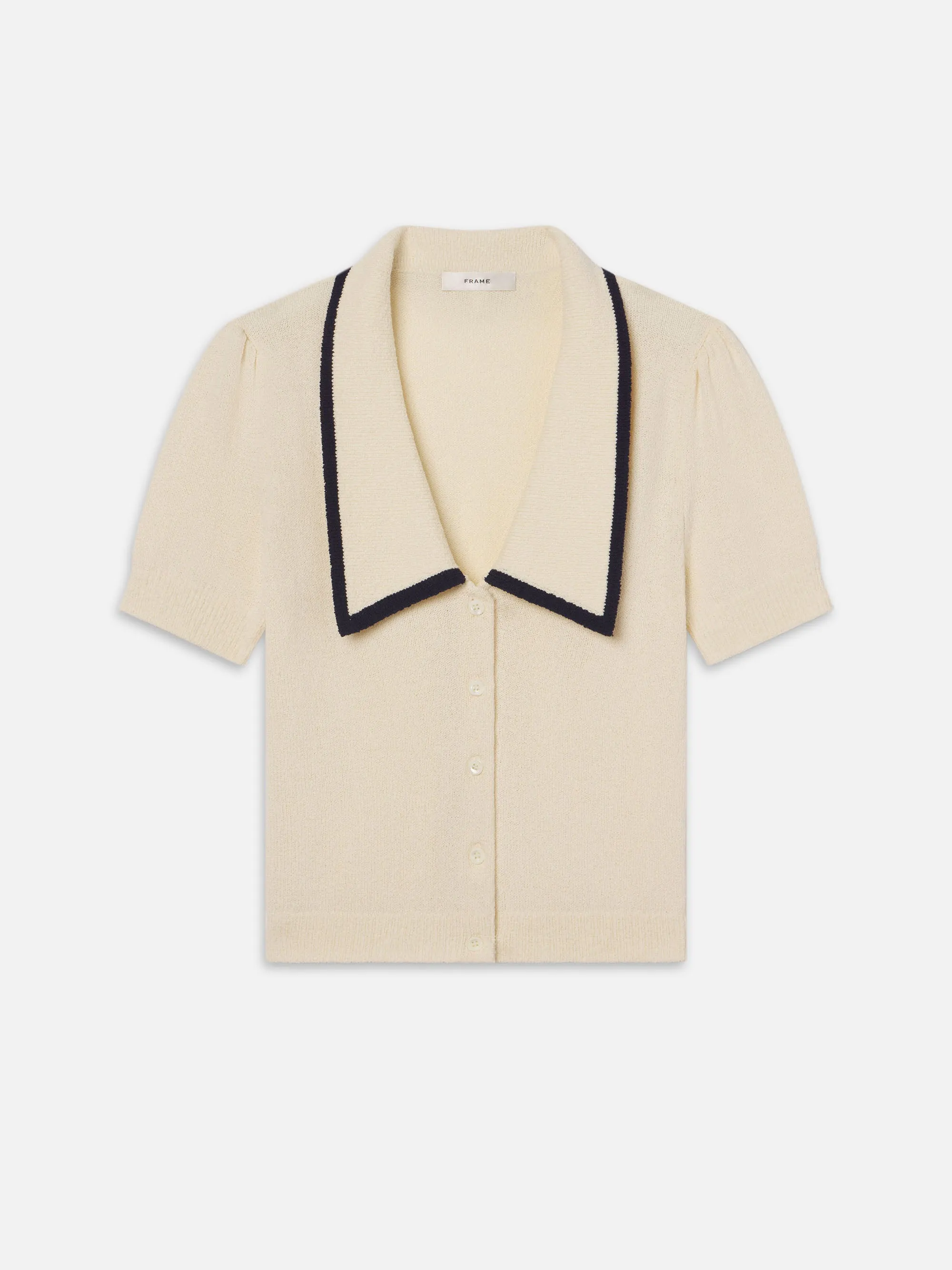 Stretch Knit Backing The Sailor Sweater -- Cream Multi