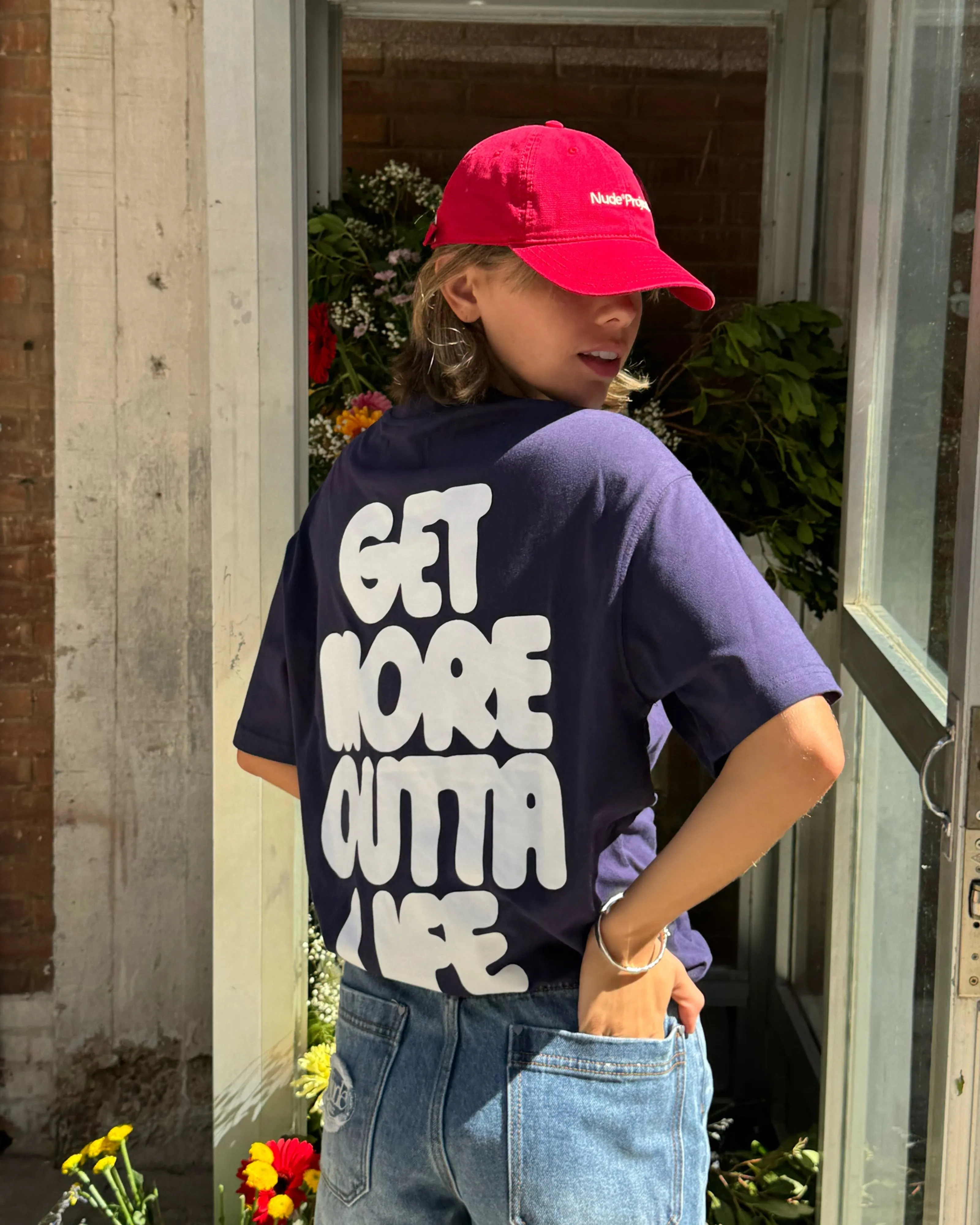 Always Late Tee Navy clean design Soul Ease