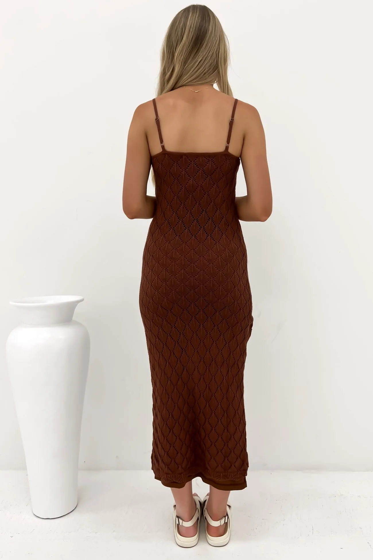 All Occasion French Vibe Hunter Maxi Dress Brown