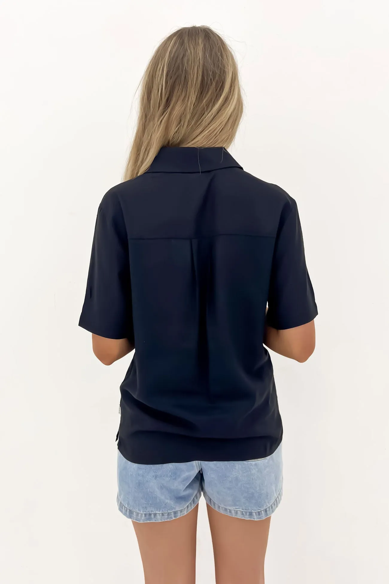 Classic Lounge Shirt Black Easy Wear Style