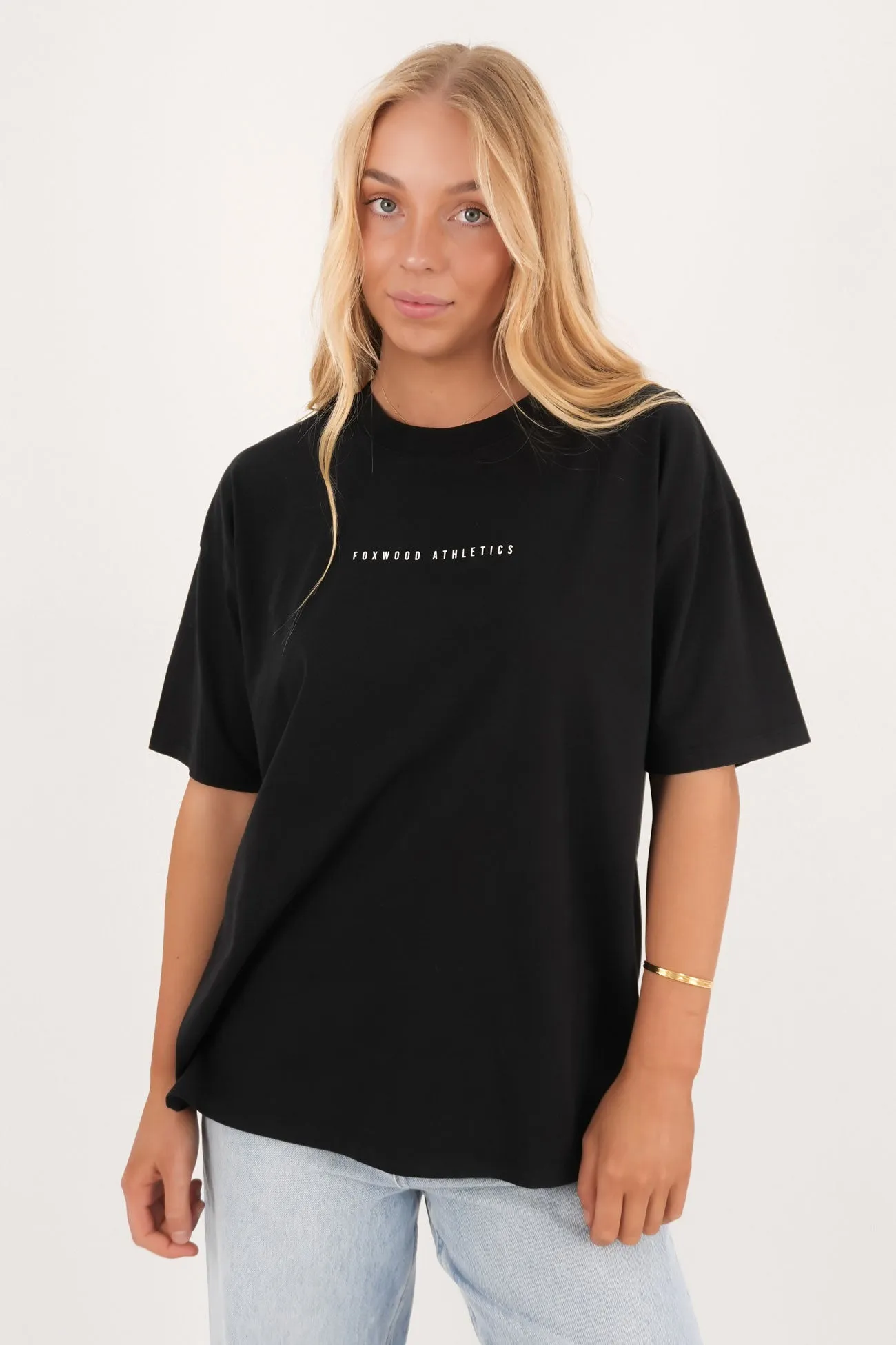 Recycled Polyester Thread Retro Style Captain Tee Washed Black